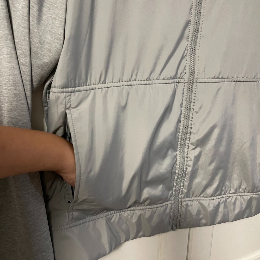 Cutter & Buck Mens XL Grey Hybrid Full Zip Super Bowl Embroidered Jacket - Picture 5 of 7